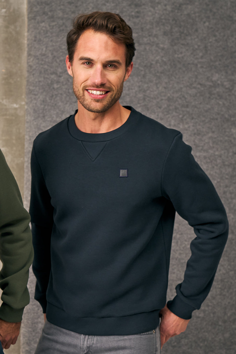 Sudadera marino cuello redondo