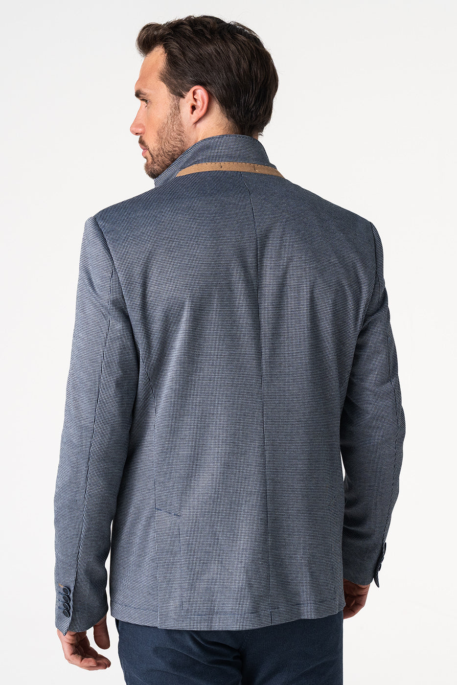 Americana hombre azul