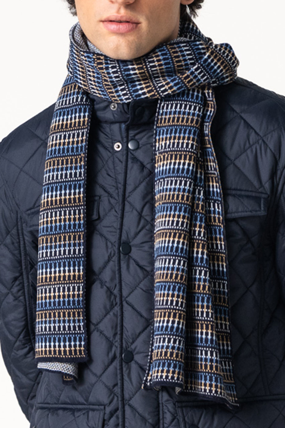 Bufanda hombre estampada multicolor