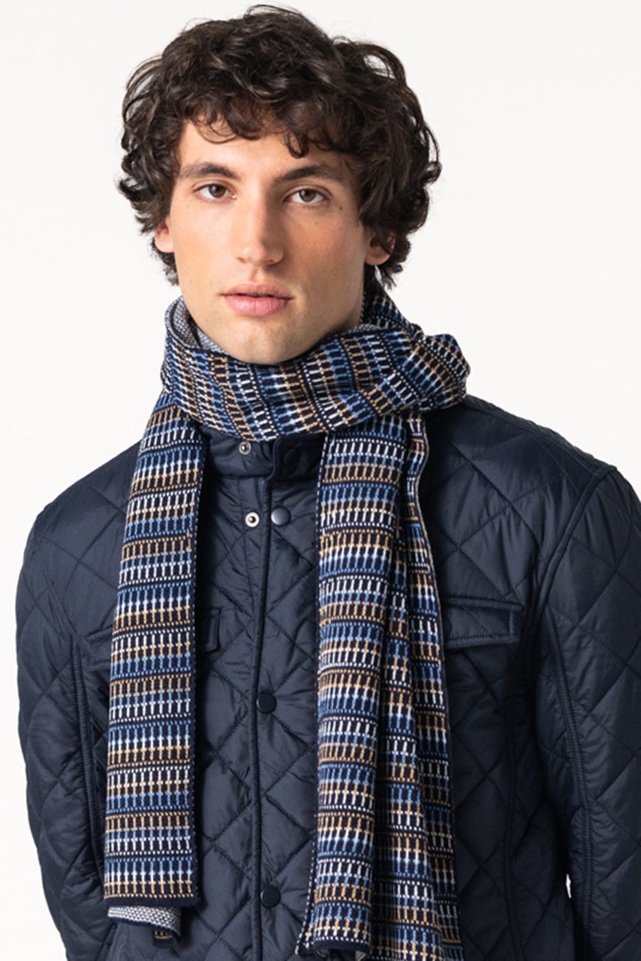 Bufanda hombre estampada multicolor