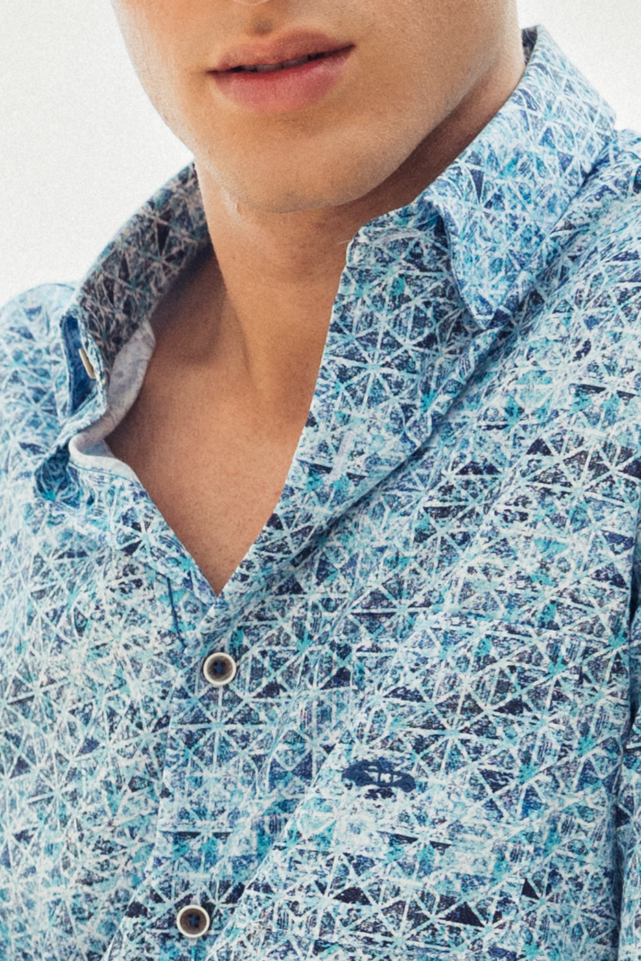 Camisa de hombre de manga larga regular fit