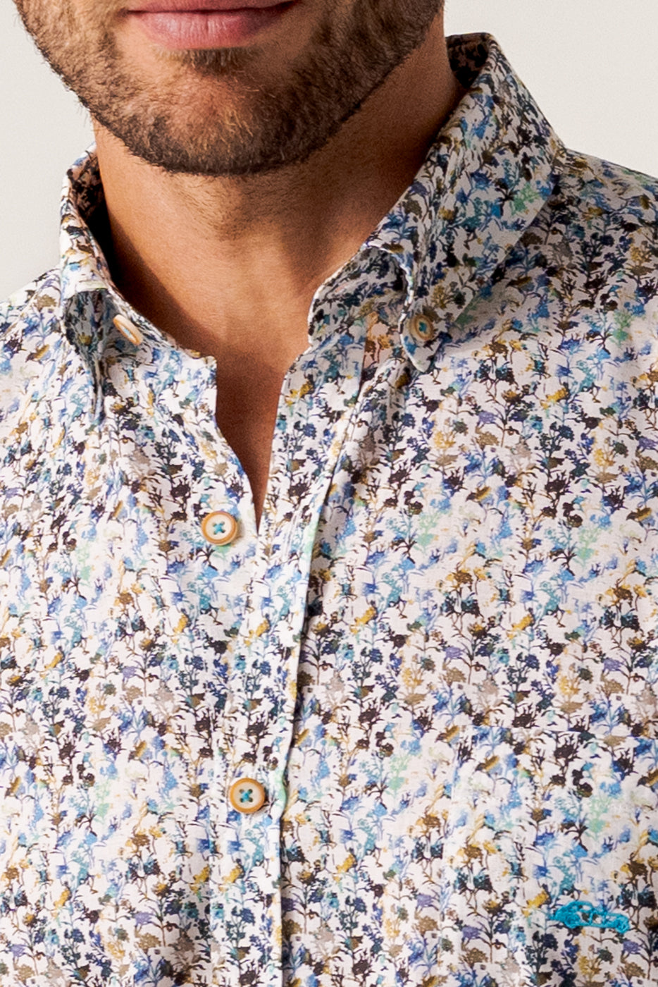 Camisa manga corta estampado floral