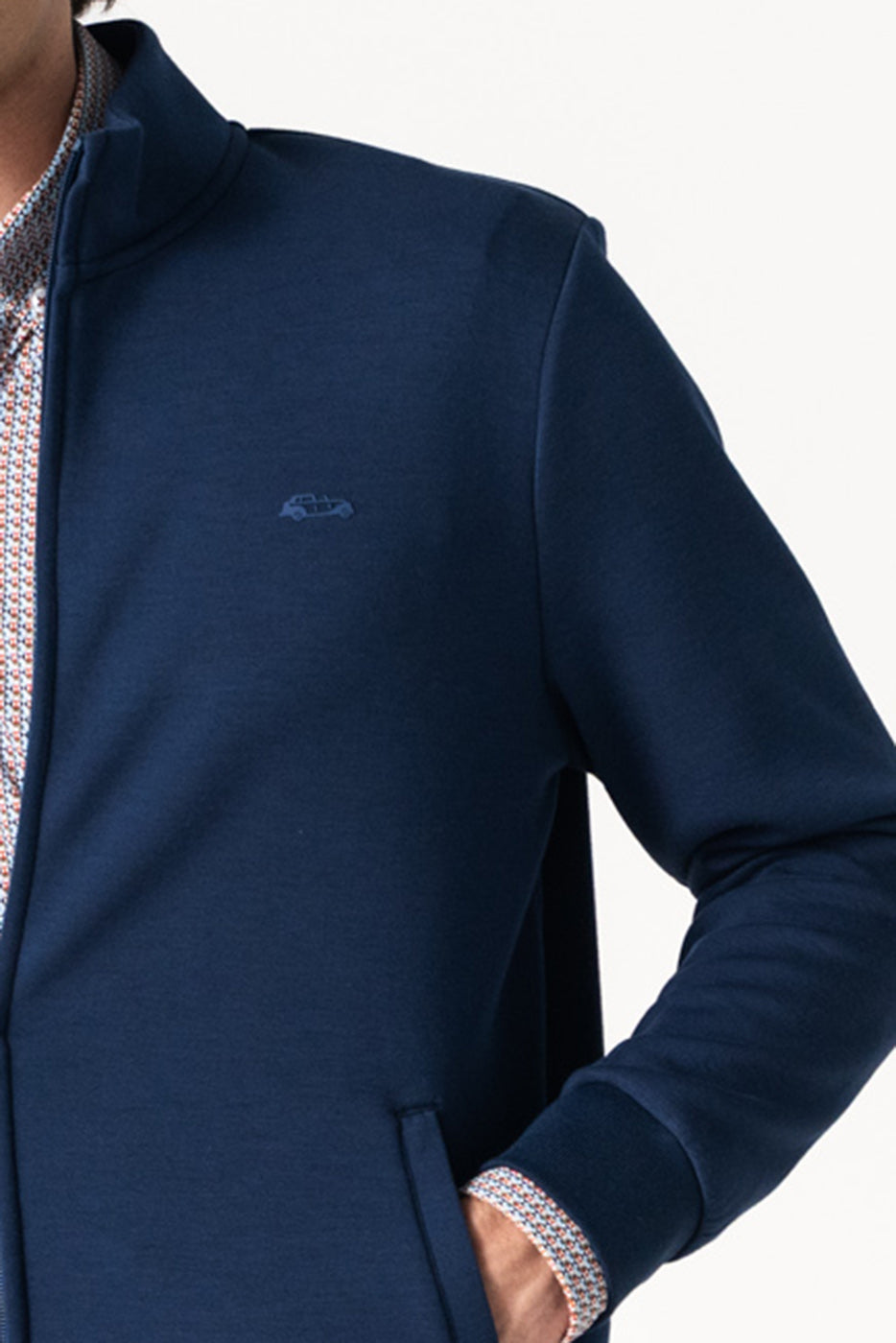 Chaqueta marino tejido ligero