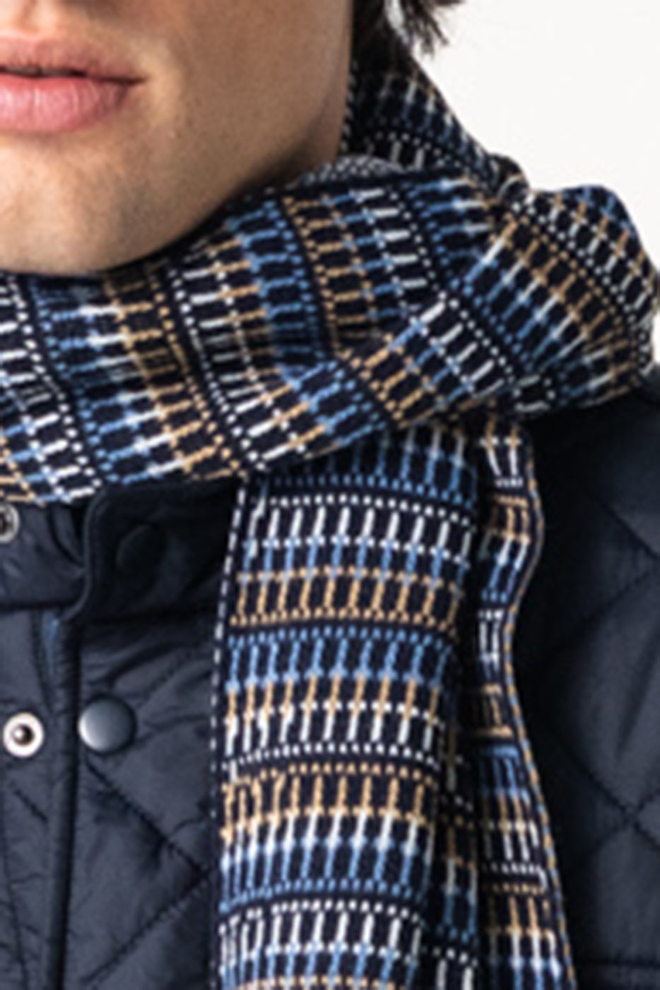 Bufanda hombre estampada multicolor
