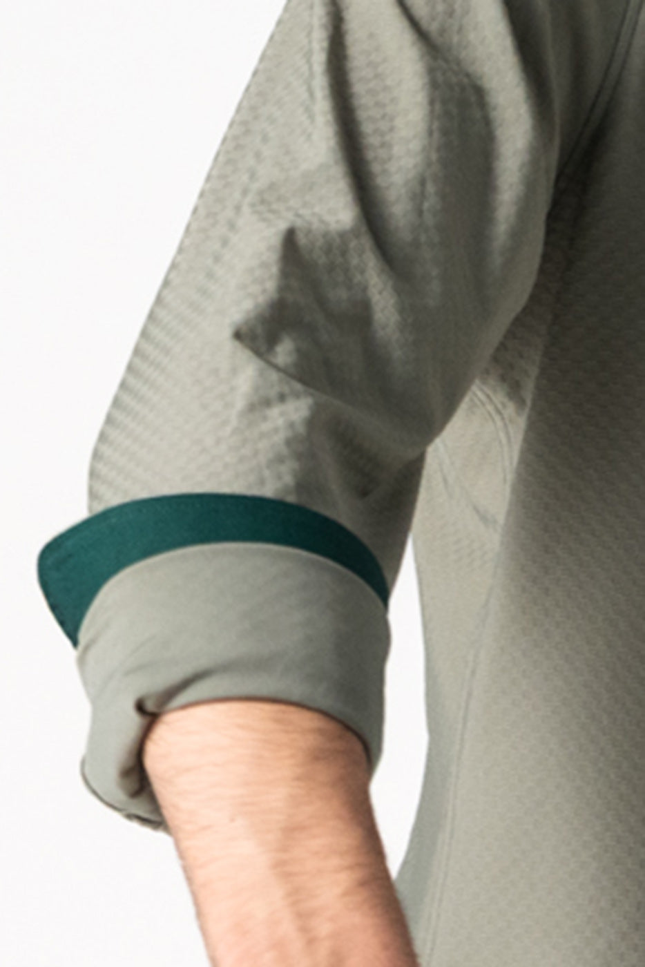 Camisa hombre tejido técnico verde
