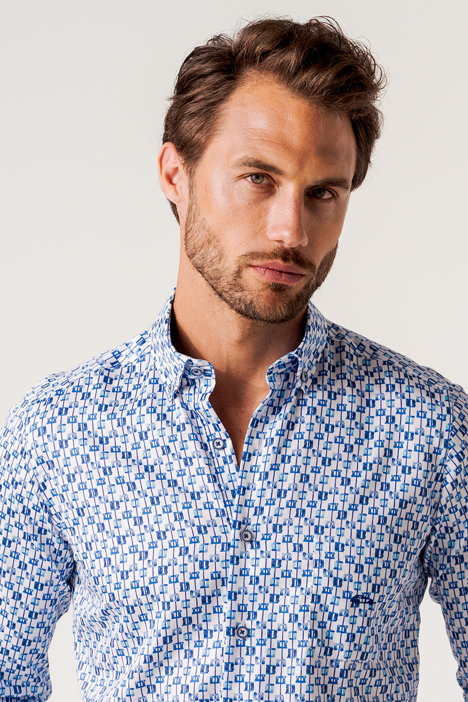 Camisa algodón extrasuave manga larga