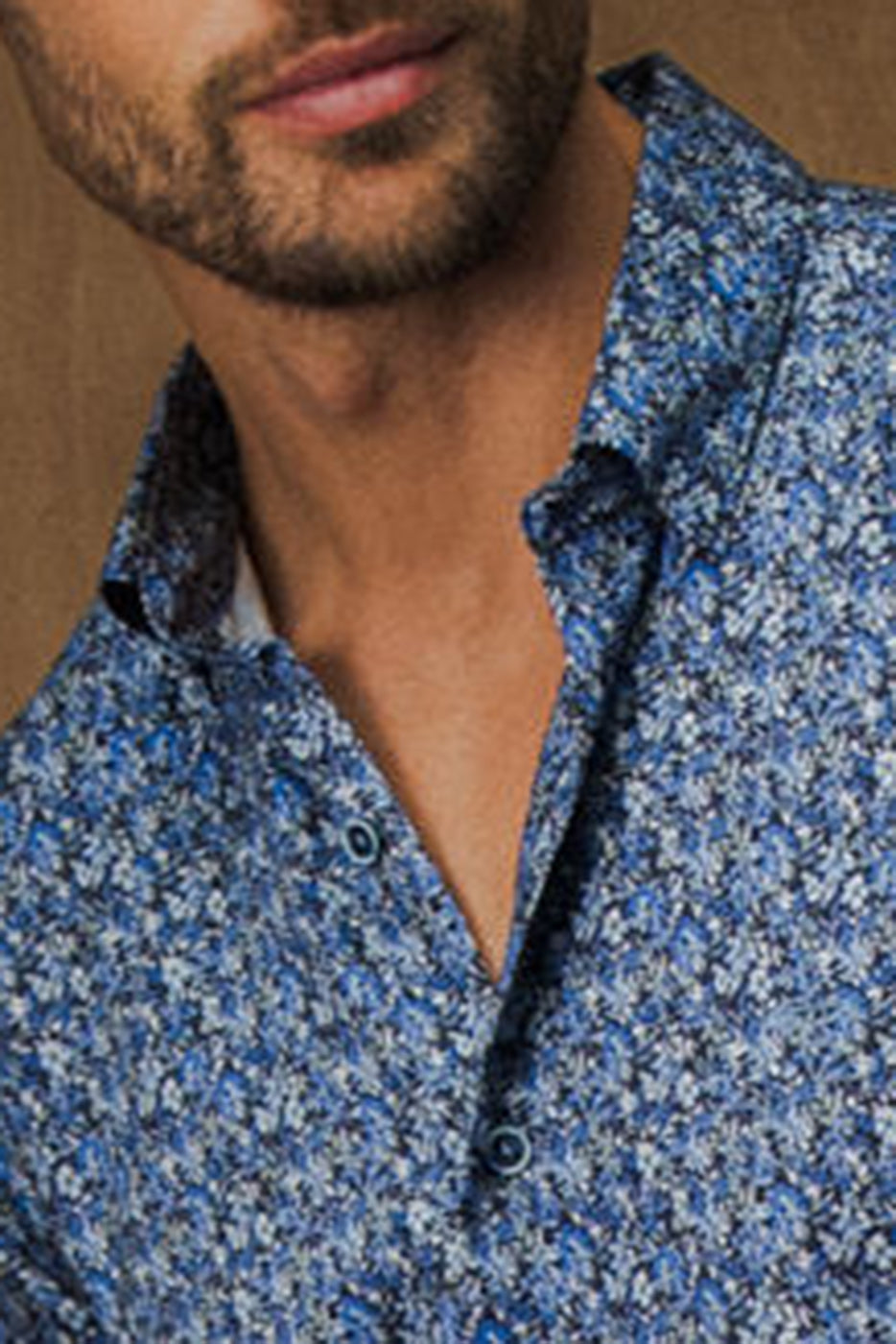 Camisa hombre marino estampado liberty